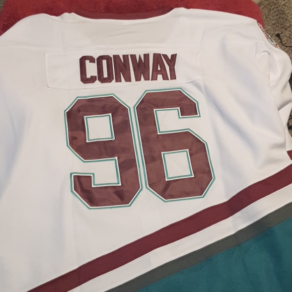 Nwt Mighty Ducks Conway Hockey Jersey Authentic - Picture 4 of 12